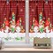6 Pcs Christmas Kitchen Curtains Window Curtains and Valance Set Snowman Christmas Tree Gnome Buffalo Plaid Christmas Curtains Swag for Bedroom Living Room, 60 x 36 Valance, 36 x 30 Tier